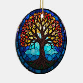 Kunstgeflecht aus Glas, Baum aus dem Leben Keramik Ornament (Rechts)