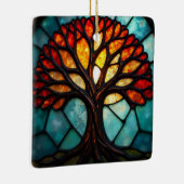 Kunstgeflecht aus Glas, Baum aus dem Leben Keramikornament (Rechts)