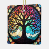 Kunstgeflecht aus Glas, Baum aus dem Leben Keramikornament (Links)