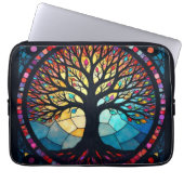 Kunstgeflecht aus Glas, Baum aus dem Leben Laptopschutzhülle (Vorderseite)