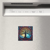 Kunstgeflecht aus Glas, Baum aus dem Leben Magnet (In Situ (Geschirrspüler))