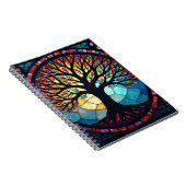 Kunstgeflecht aus Glas, Baum aus dem Leben Notizblock (Rechte Seite)