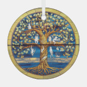 Kunstgeflecht aus Glas, Baum aus dem Leben Ornament Aus Glas (Vorderseite)