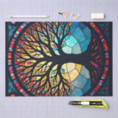 Kunstgeflecht aus Glas, Baum aus dem Leben Seidenpapier (Handwerk)