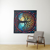 Kunstgeflecht aus Glas, Baum aus dem Leben Wandteppich (Beispiel (Horizontal))