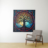 Kunstgeflecht aus Glas, Baum aus dem Leben Wandteppich (Beispiel)