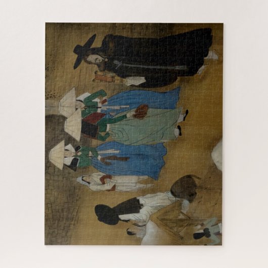 Kunstgeschichte (Asien): Frauen über die Stadt Puzzle (Vertikal)