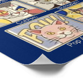 Kunstgeschichte Bewegungen mit Cat Illustration Poster (Ecke)