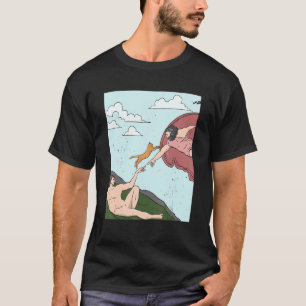 Kunstgeschichte Bildende Kunst Michelangelo Katze  T-Shirt