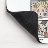 Kunstgeschichte Funny Cat Art Lover Malerei Maler Mousepad (Ecke)