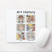 Kunstgeschichte Funny Cat Art Lover Malerei Maler Mousepad (Mit Mouse)