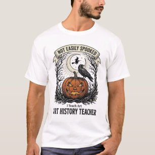 Kunstgeschichte-Lehrer-Shirt mit gruseliger Kürbis T-Shirt