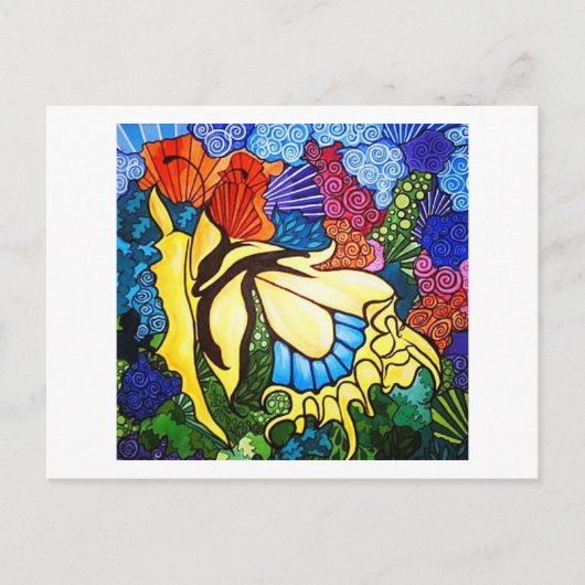 Kunstgewerbe auf einer Postkarte (Abstrakter Schme (Vorderseite)