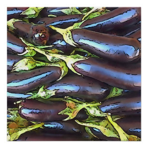 Kunstgewerbe Schwarze Kontur Kunst Poster