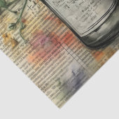 Kunstgewerbe und Kunsthandwerk, Inspiriert Blumenz Seidenpapier (Detail)