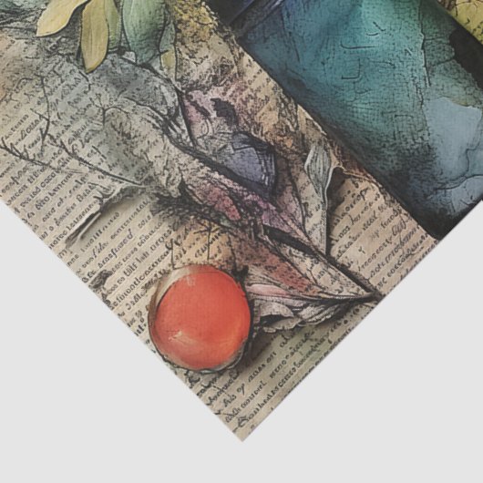 Kunstgewerbe und Kunsthandwerk, Inspiriert Blumenz Seidenpapier (Detail)