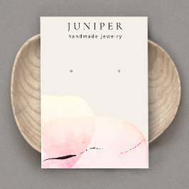 Kunstglänzende Wasserfarbenfrohe Schmuckanzeige Visitenkarte