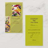 Kunstglas-Blätter Mode Coole Visitenkarte (Vorne/Hinten)