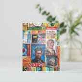 Kunstgraffiti Postkarte (Stehend Vorderseite)