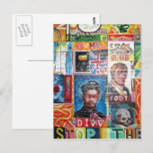 Kunstgraffiti Postkarte (Vorne/Hinten)