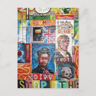 Kunstgraffiti Postkarte