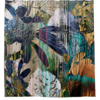 Kunstgrafik und Aquarellherbst bunt Backgro