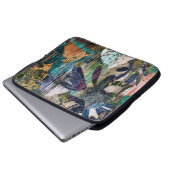 Kunstgrafik und Aquarellherbst bunt Backgro Laptopschutzhülle (Vorne Knopf)