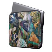 Kunstgrafik und Aquarellherbst bunt Backgro Laptopschutzhülle (Vorderseite Links)