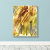 kunstgrün, braun, Hand Farbe Hintergrund nahtlos Leinwanddruck (Insitu (Holzboden))