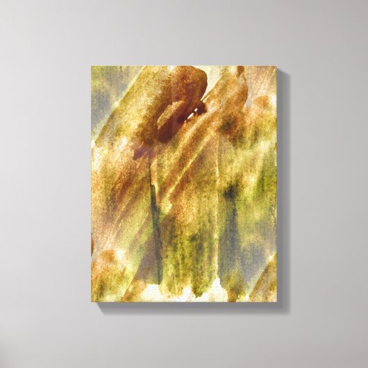 kunstgrün, braun, Hand Farbe Hintergrund nahtlos Leinwanddruck (Vorderseite)