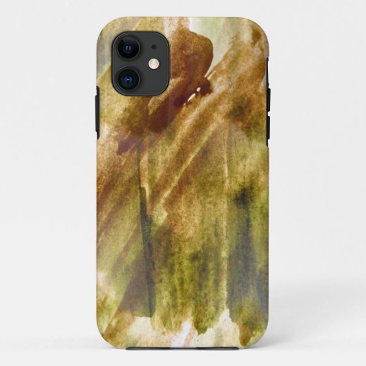Kunstgrün, brauner Handfarbenhintergrund nahtlos Case-Mate iPhone Hülle (Rückseite)
