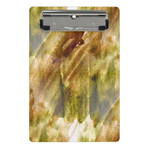 Kunstgrün, brauner Handfarbenhintergrund nahtlos Mini Klemmbrett