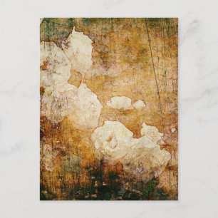 Kunstgrunge florale Vintage Hintergrundstruktur Postkarte