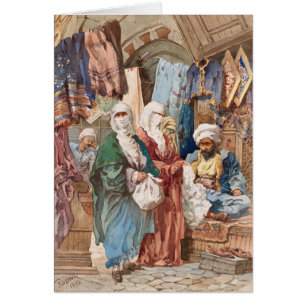 Kunstgrüßkarte "The Silk Bazaar"