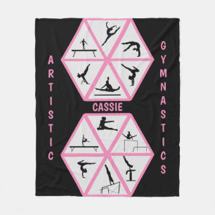 Kunstgymnastik Hexagon Fleece Blanket