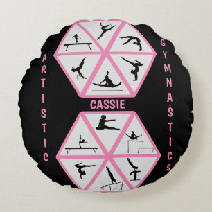 Kunstgymnastik Hexagon Rundes Kissen