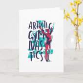 Kunstgymnastik Karte (Gelbe Blume)