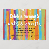 Kunsthandwerk Aquarellmalerei Party Einladung
