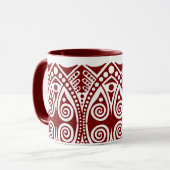 Kunsthandwerk Art Deco Stil anpassbare Farben Tasse (Vorderseite Links)