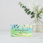 Kunsthandwerk aus Grüngarn Visitenkarte (Stehend Vorderseite)