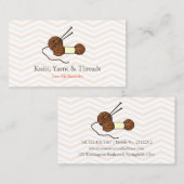 Kunsthandwerk aus Knittern Visitenkarte (Vorne/Hinten)