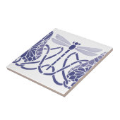 Kunsthandwerk Blaue und weiße Drachenfliegen Friez Fliese (Seite)