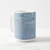 Kunsthandwerk Blaues Meer Kaffeetasse (Vorderseite Links)