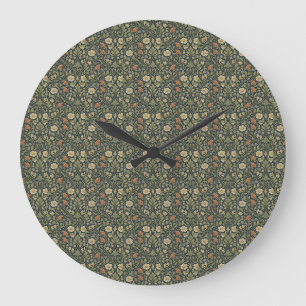 Kunsthandwerk Botanisch Große Wanduhr
