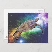 Kunsthandwerk der Hawaiianischen Meeresschildkröte Postkarte (Vorne/Hinten)