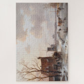 Kunsthandwerk der holländischen Winterlandschaft Puzzle (Vertikal)