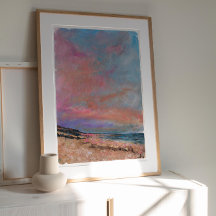 Kunsthandwerk drucken am Strand