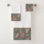 Kunsthandwerk Eichenholz Badetuch Set (Insitu)