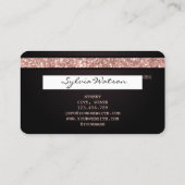 Kunsthandwerk eines Nails-Technikers mit Kreditkar Visitenkarte (Rückseite)