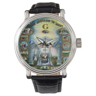 Kunsthandwerk Freimaurerei Armbanduhr